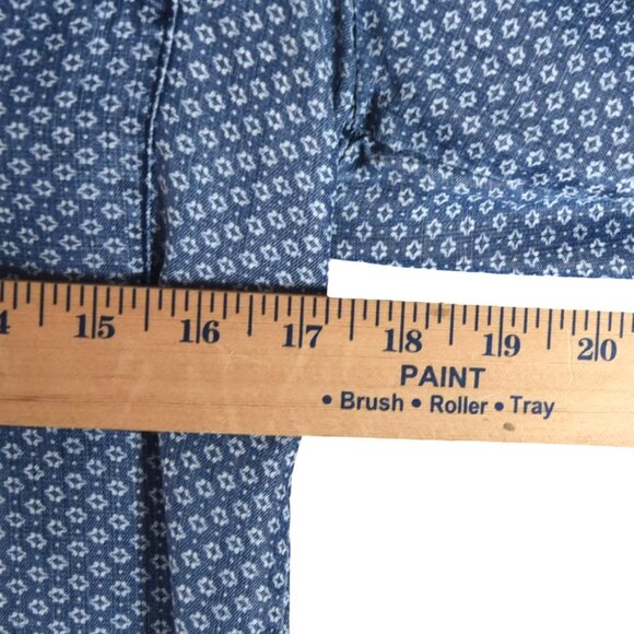 Cloth & Stone Chambray Popover Shirt XS Boho Tencel Tunic (Missing 1 button) - Picture 8 of 8